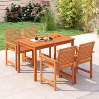 Table à manger d'extérieur Tangkula pour 4 à 6 personnes