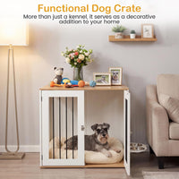 Tangkula 31.5” Dog Crate Furniture for Small Medium Dogs