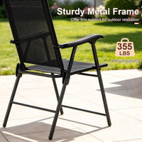Tangkula Folding Patio Chairs Set of 2/4
