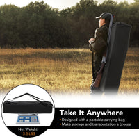 Tangkula 2-3 Person Hunting Blind, 360 Degree See Through Ground Blind with 4 Silent Slide Windows