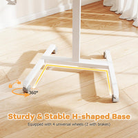 Tangkula Foldable Mobile Standing Desk Cart for Home Office