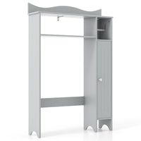 Tangkula Over The Toilet Storage Cabinet Bathroom Organizer w/Toilet Paper Holder