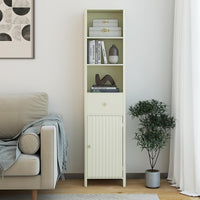 Tangkula 67" Tall Bathroom Cabinet Narrow Floor Cabinet