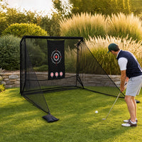 Tangkula 10 FT x 7.4 FT Golf Practice Hitting Net with Carry Bag