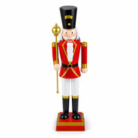 Tangkula 32.5"/48" Christmas Nutcracker with Tall Hat & Scepter