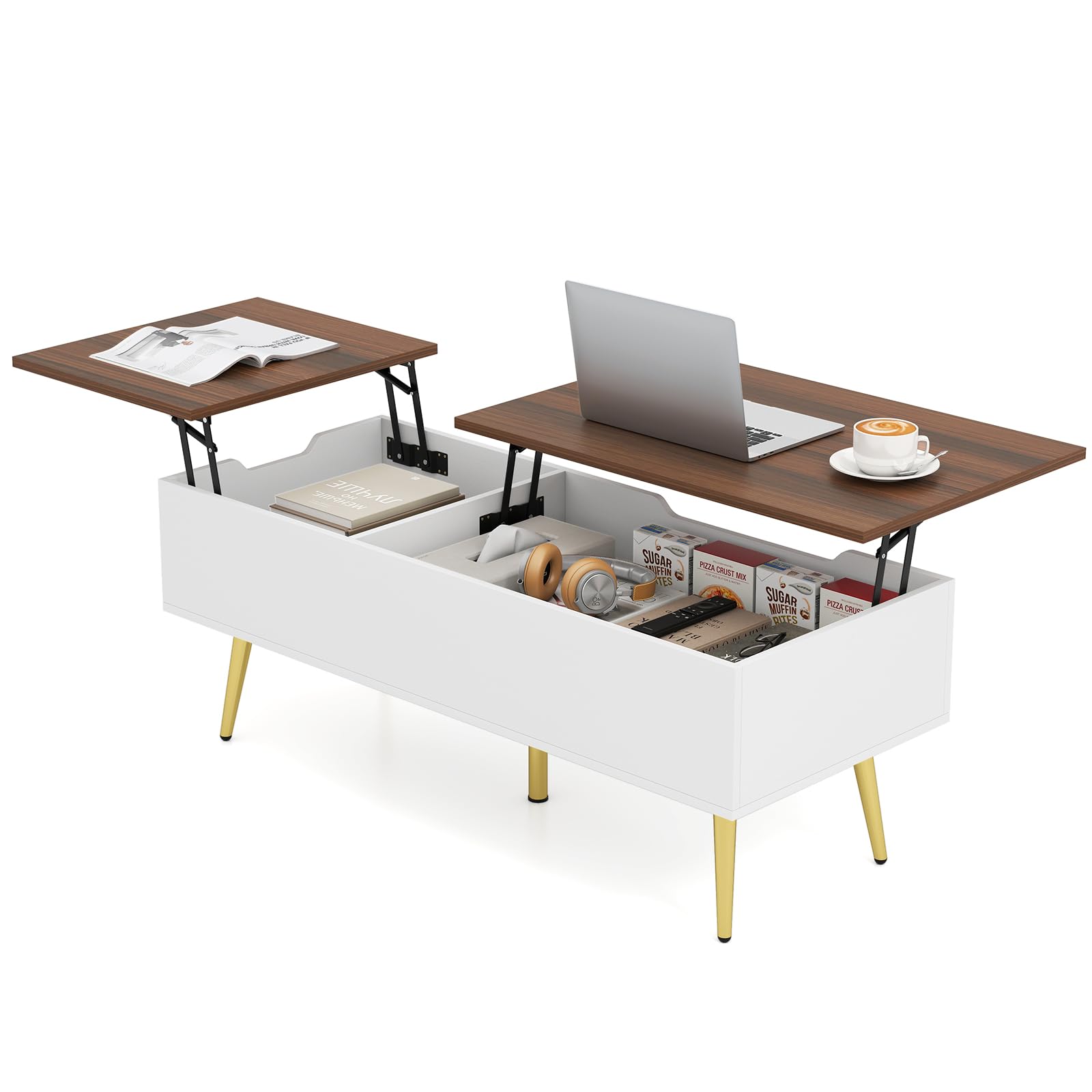 Tangkula Lift Top Coffee Table for Living Room
