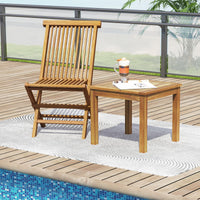 Table d'appoint d'extérieur Tangkula pour porche, terrasse, jardin, intérieur