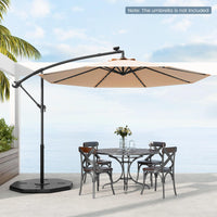 Tangkula 4-Piece Patio Umbrella Base