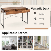Tangkula Computer Desk with 2 Drawers