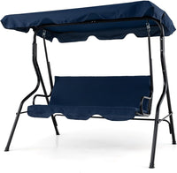 TANGKULA 3 Seater Canopy Swing, Outdoor Patio Swing